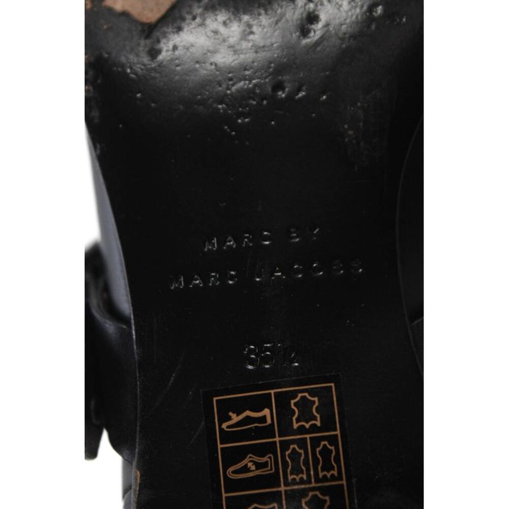 Marc By Marc Jacobs Womens Leather Pearl Ankle Boots Black Size 35.5 5.5 - Picture 5 of 5